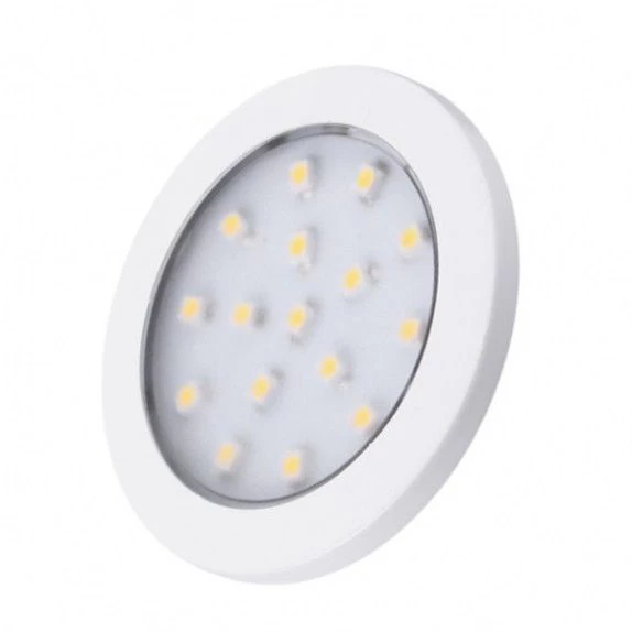 LED šviestuvėlis, baldinis, ORBIT, 1.5W, baltas, 3000K šiltai balta, su jungtimi L813