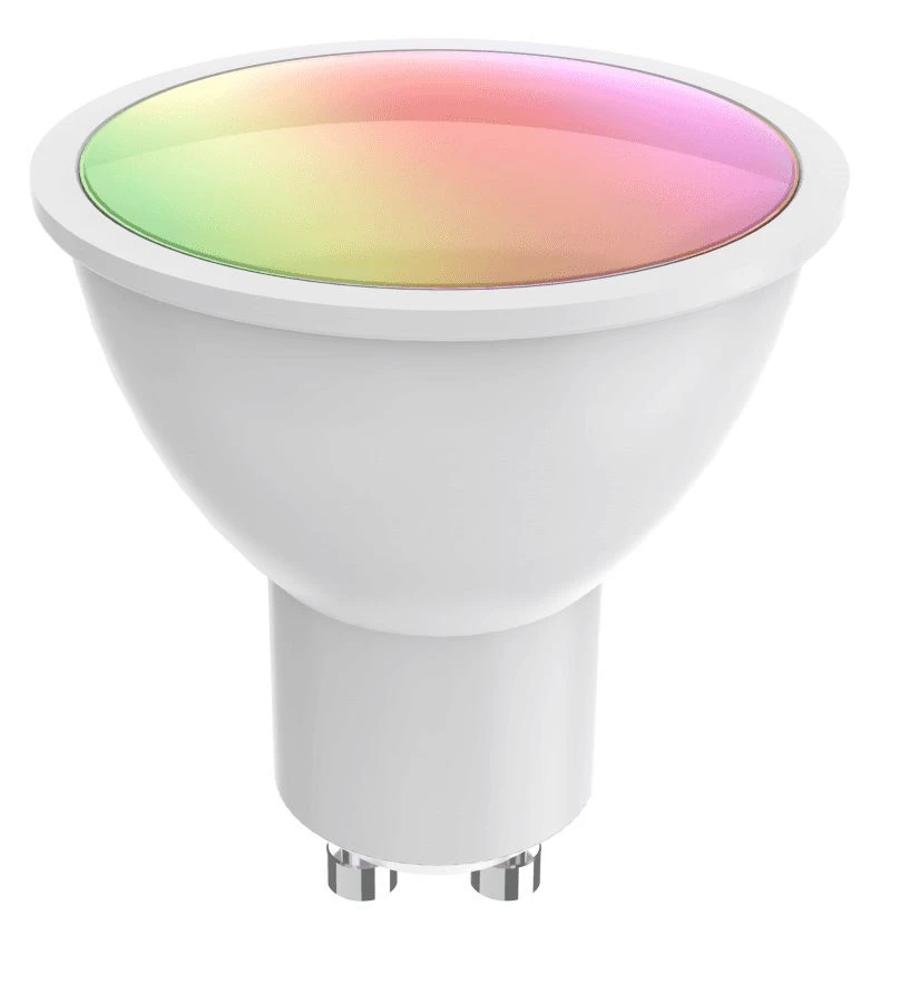 Lemputė LED GU10, 230V, 5.5W, 400lm, 2700K - 6500K, CCT, RGB, išmanioji Wi-Fi, valdoma programėle, TUYA, WOOX