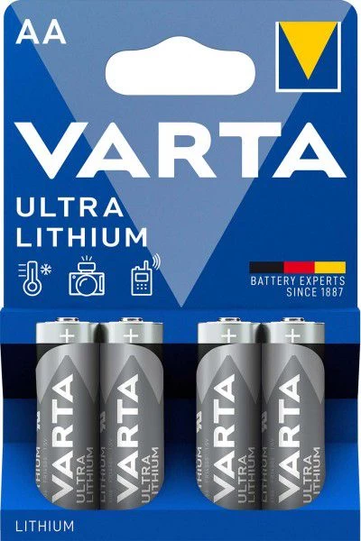 Ličio baterija FR6 (AA) 1.5V 2900mAH VARTA (4vnt pakuotėje)