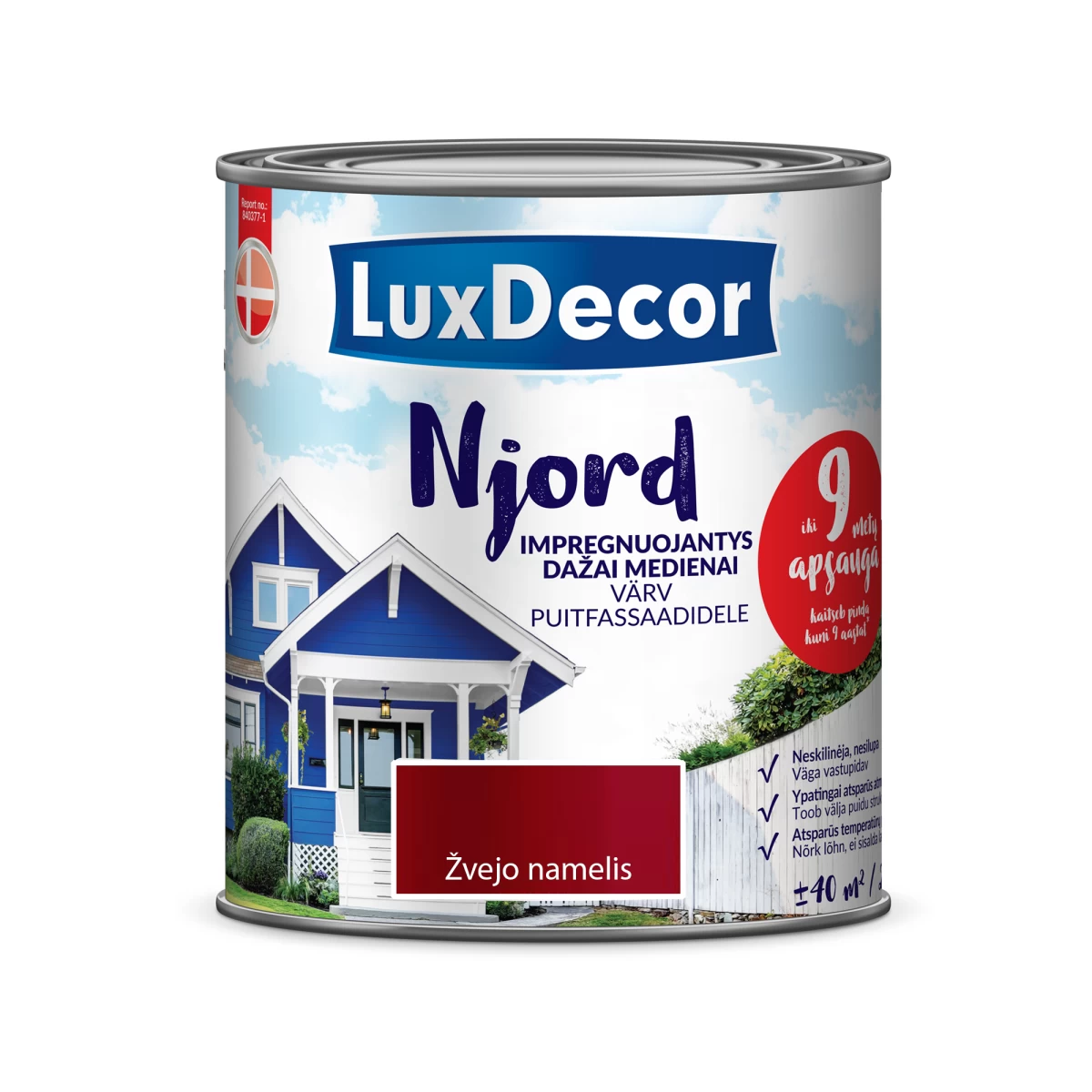 Medienos dažai LUXDECOR Njord, 0,75l žvejo namelis