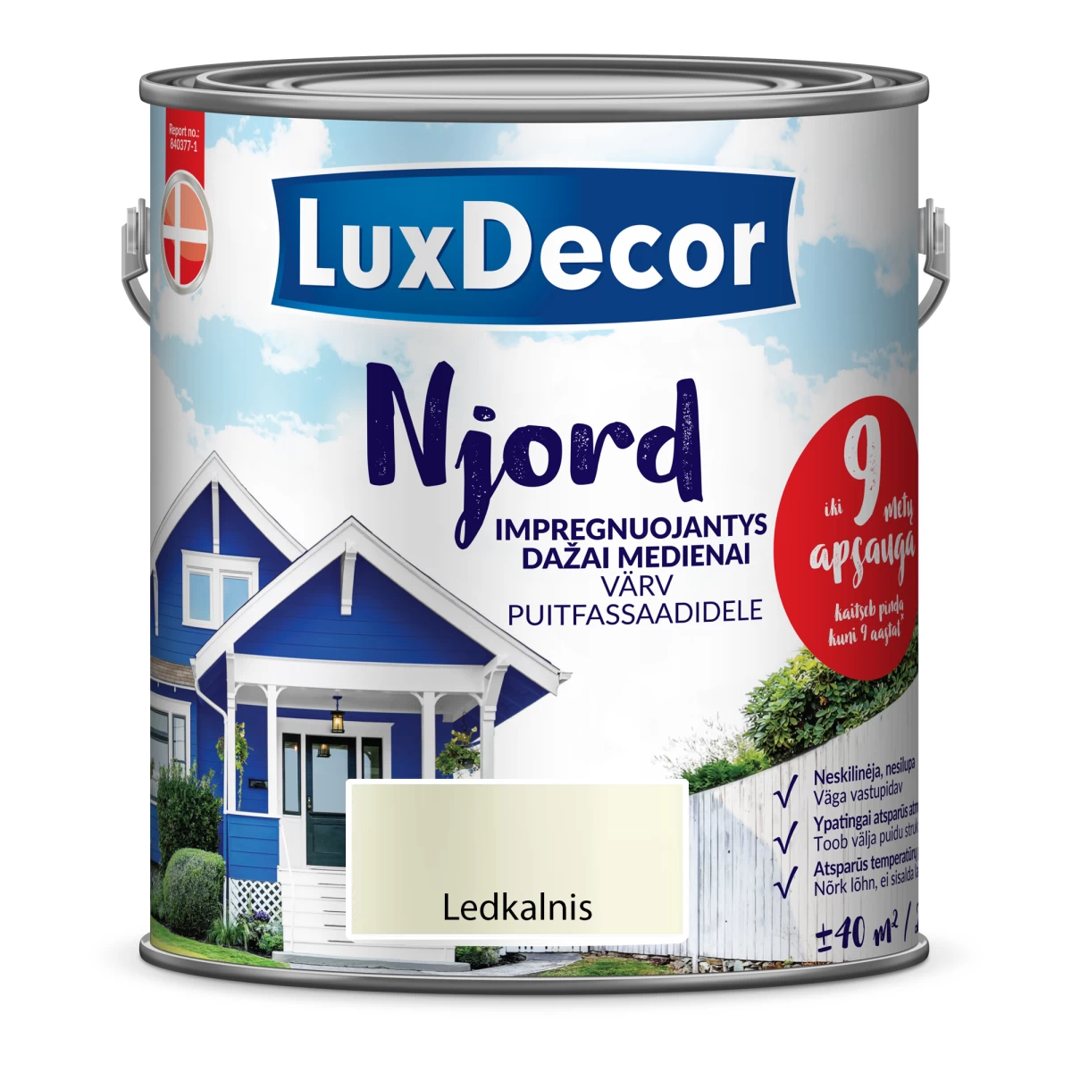 Medienos dažai LUXDECOR Njord, 2,5l ledkalnio sp.