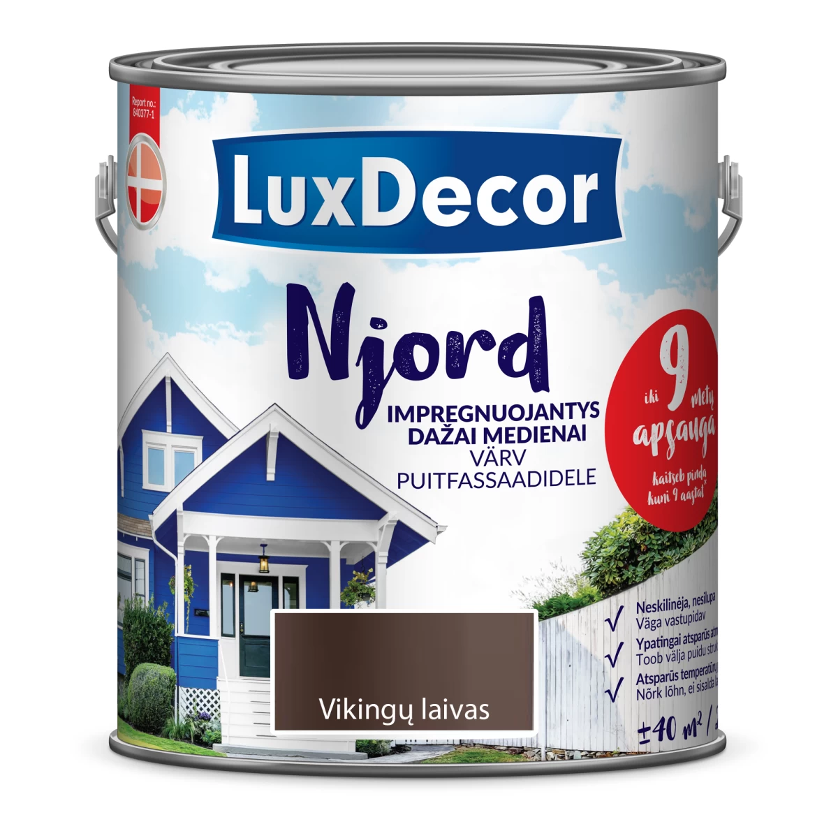 Medienos dažai LUXDECOR Njord, 2,5l vikingų laivas