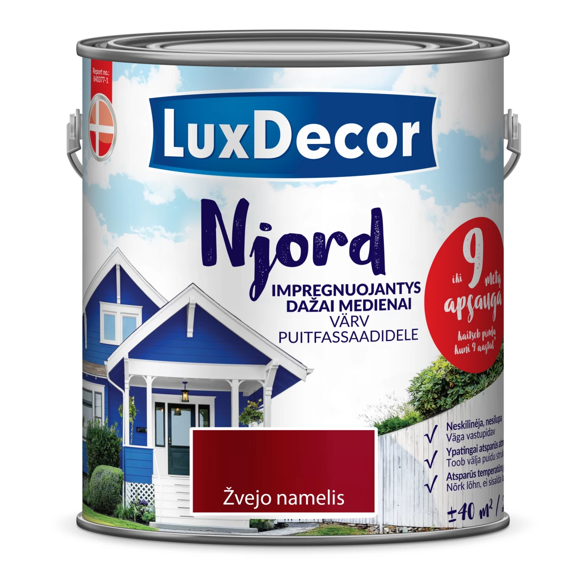 Medienos dažai LUXDECOR Njord, 2,5l žvejo namelis