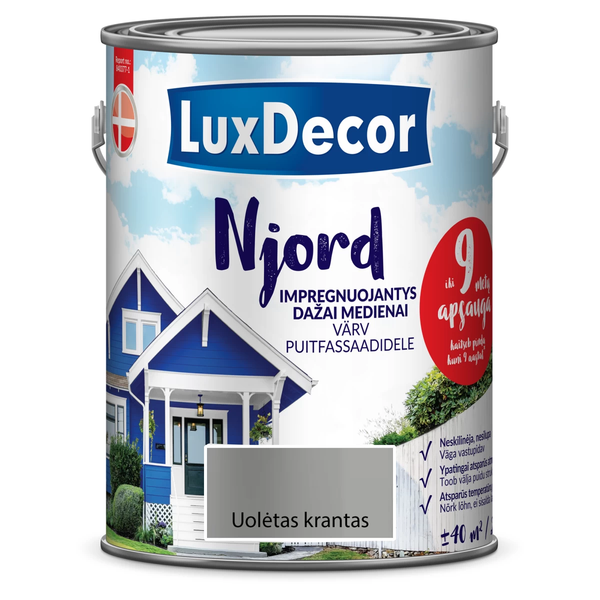 Medienos dažai LUXDECOR Njord, 5l uolėtas krantas