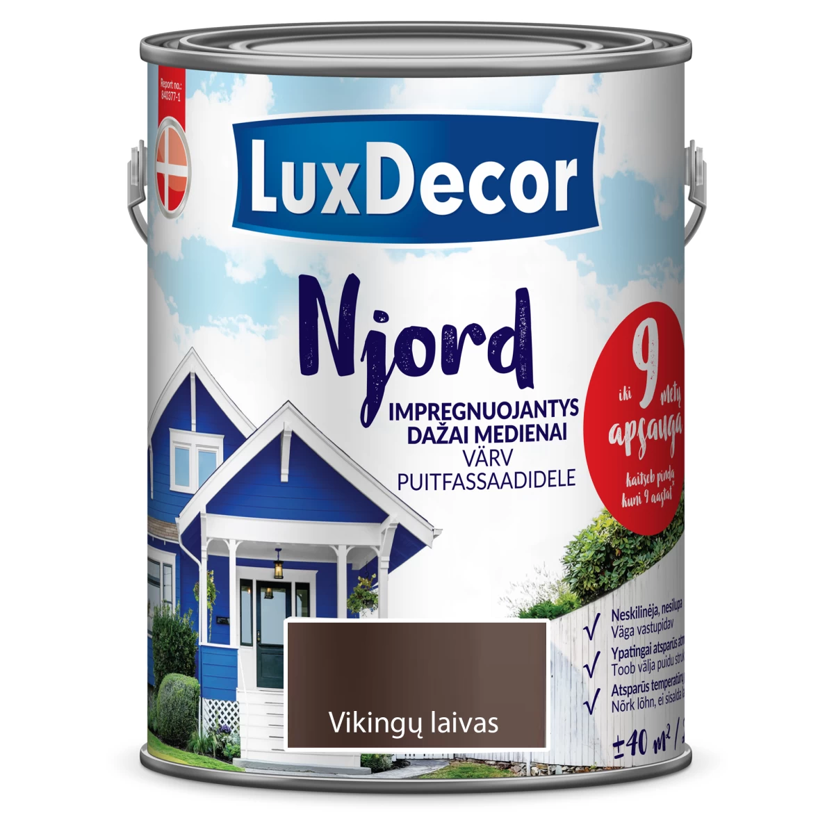 Medienos dažai LUXDECOR Njord, 5l vikingų laivas