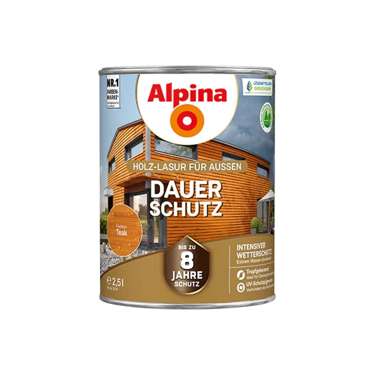 Medienos impregnantas ALPINA Dauer Schutz, 2,5l tiko sp.