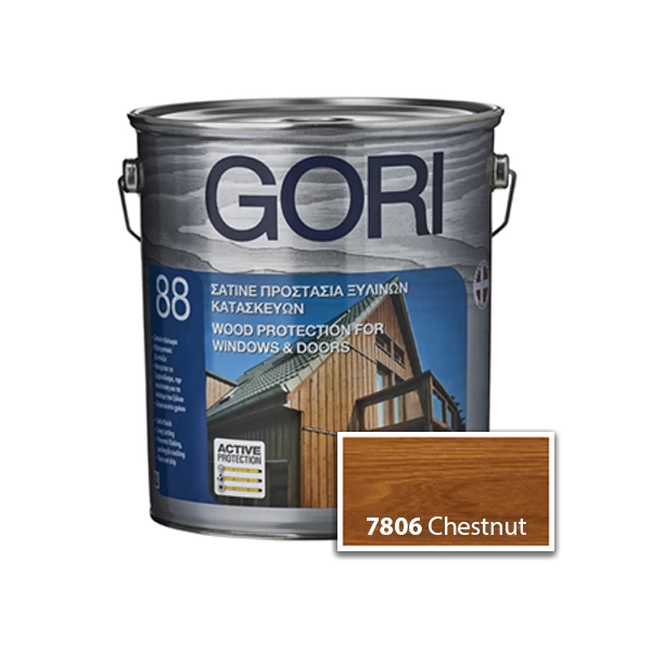 Medienos impregnantas GORI 88 Compact, 5l Chestnut