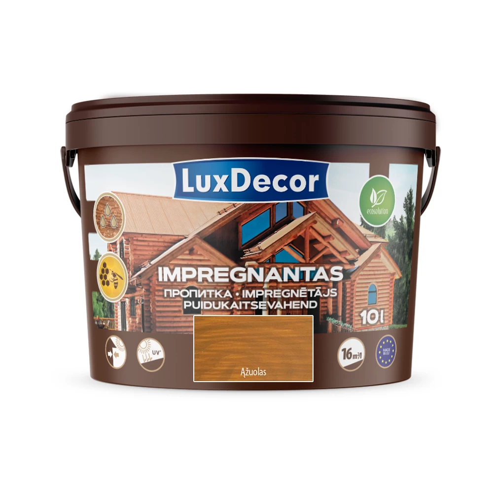 Medienos impregnantas LUXDECOR, 10l ąžuolo sp.