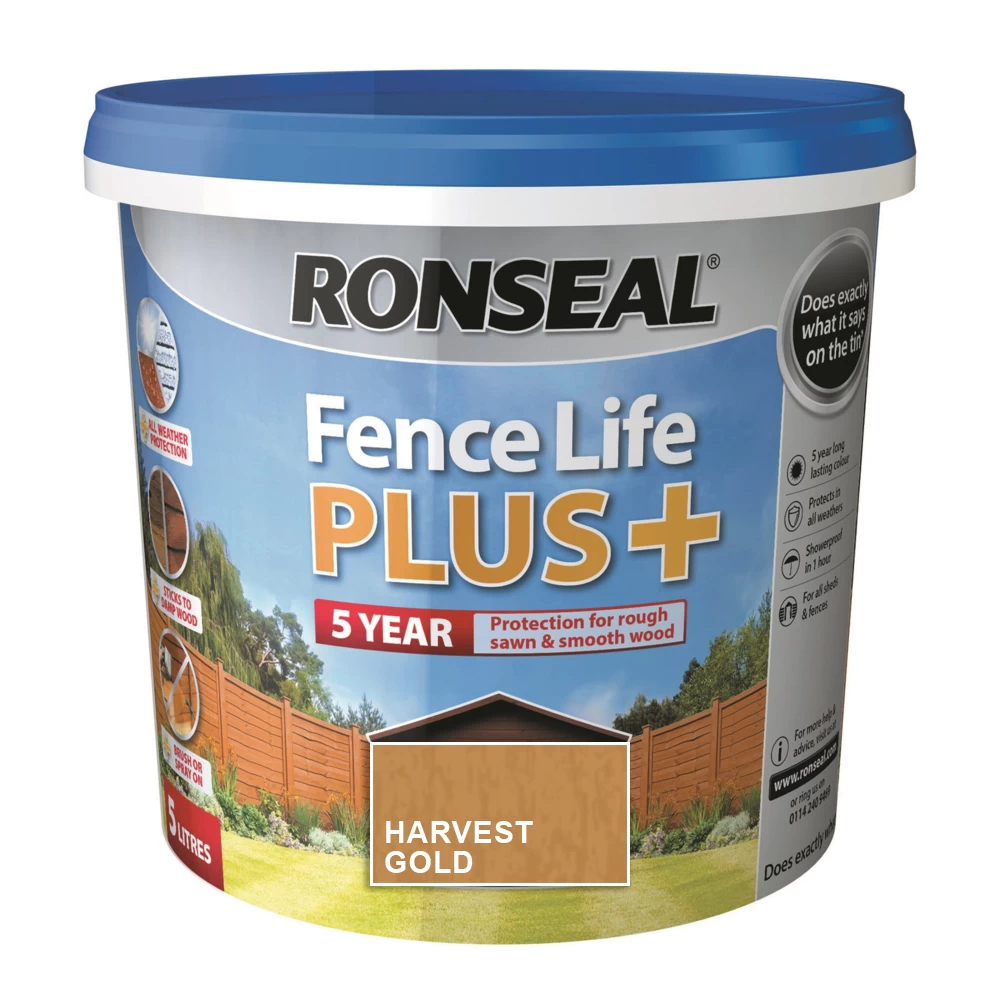 Medienos impregnantas RONSEAL Fence Life Plus, 5l Harvest gold