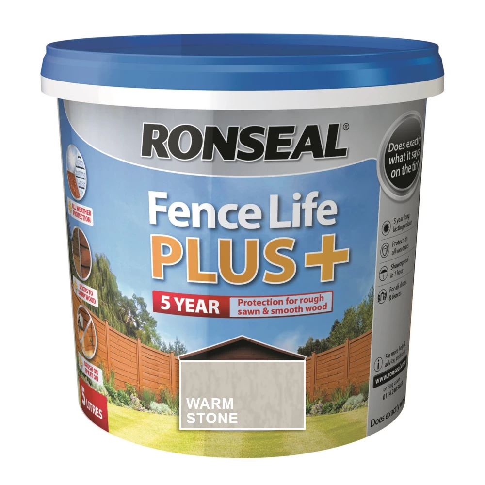 Medienos impregnantas RONSEAL Fence Life Plus, 5l Warm stone