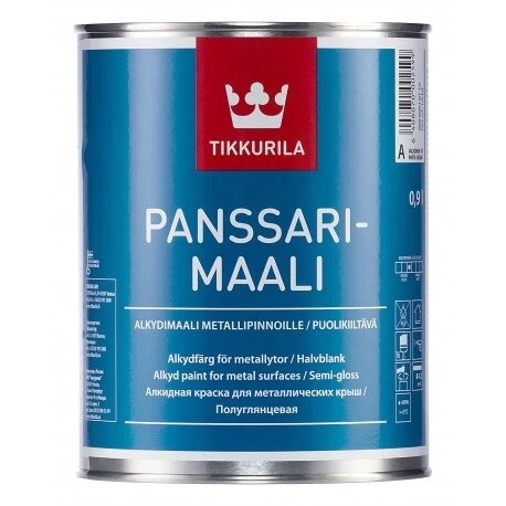 Metalo dažai TIKKURILA Panssarimaali, 0,9l balta sp.