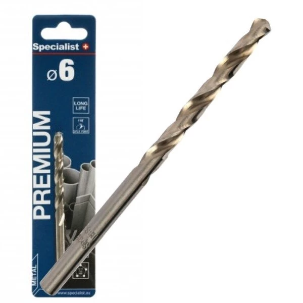 Metalo grąžtas SPECIALIST+ Premium, 6mm