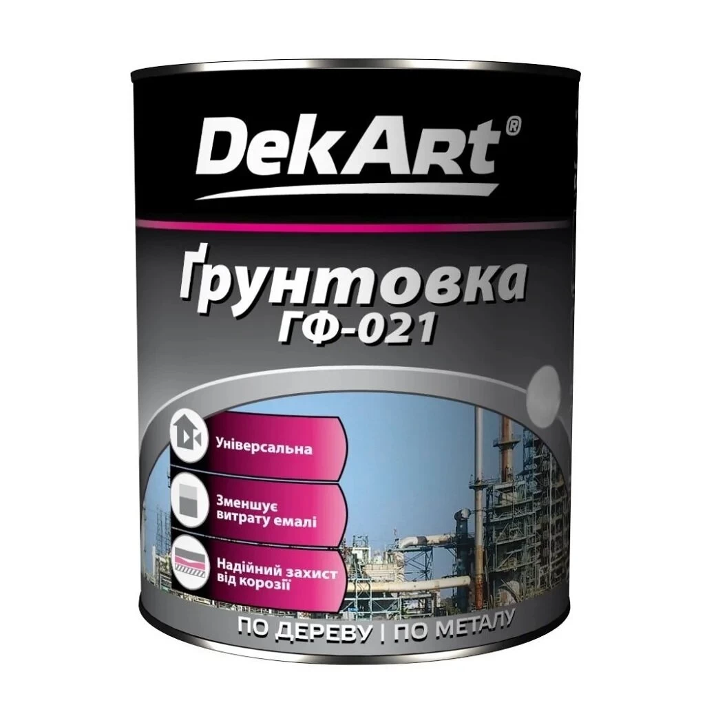 Metalo gruntas DEKART GF 021 1x6, 0,9kg pilkas