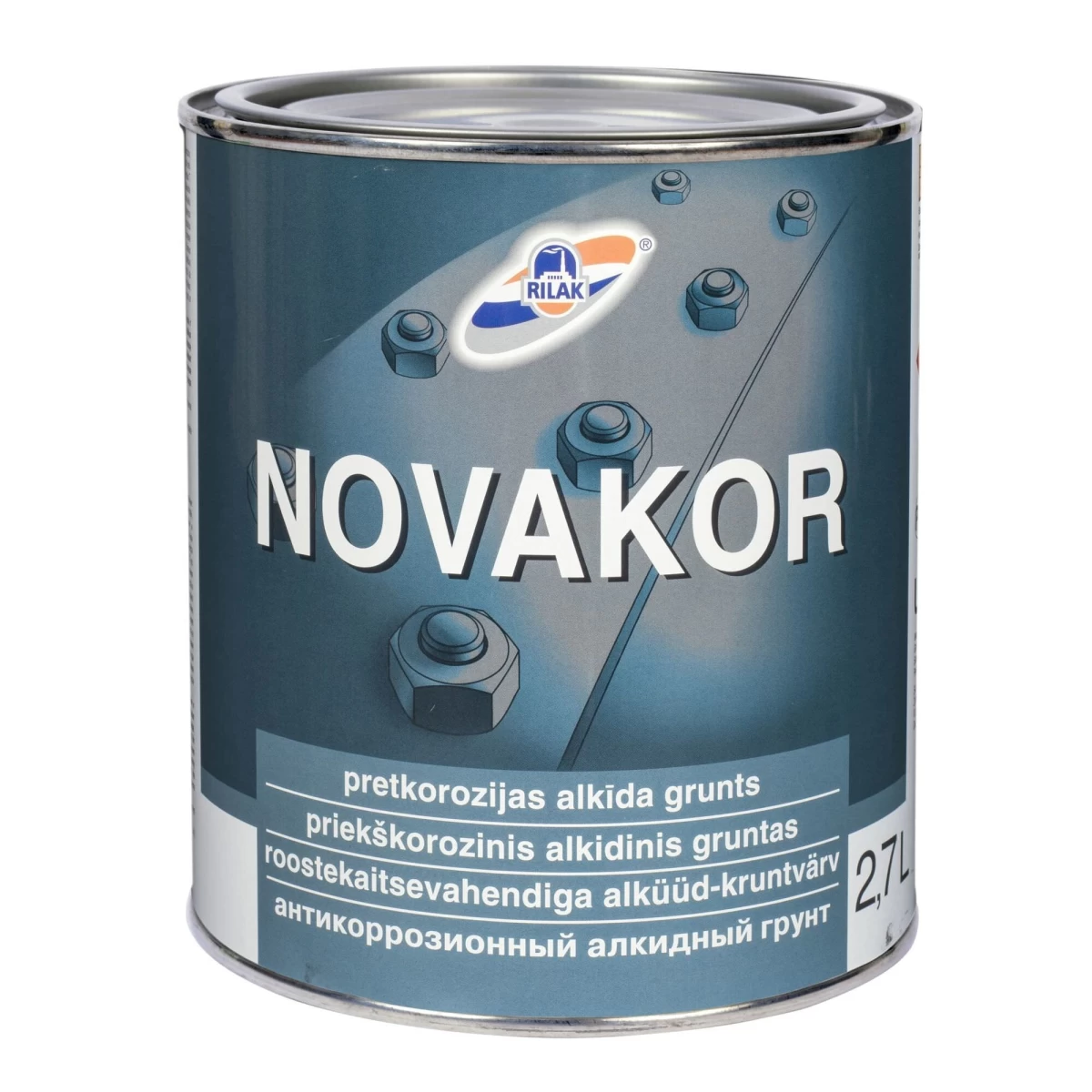 Metalo gruntas RILAK Novakor, 2,7l