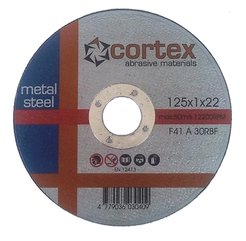 Metalo pjovimo diskas CORTEX DAA A30 RBF F41, 22,2x125mm