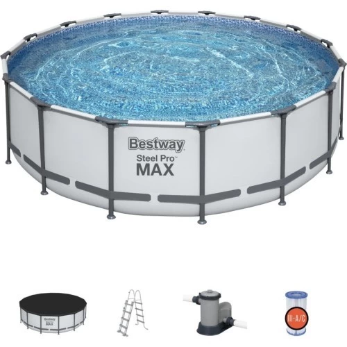 Outdoor Pool Bestway Steel Pro Max 488 x 122 cm with Filter