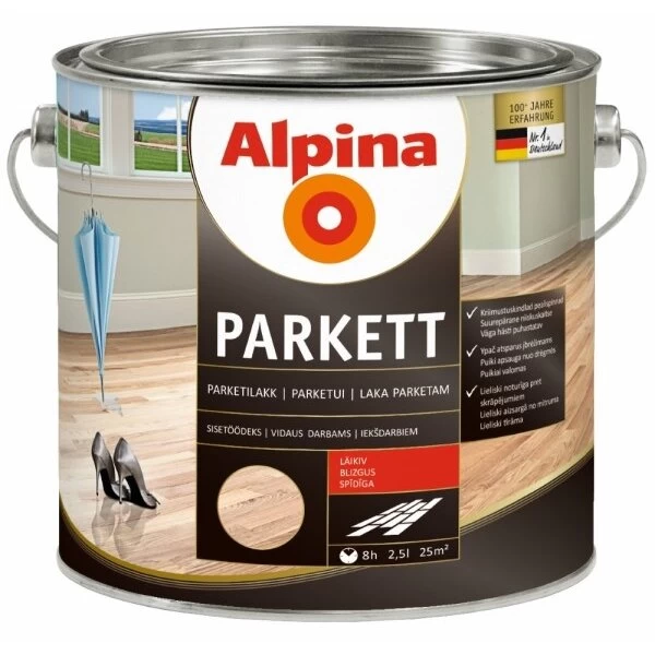 Parketinis lakas ALPINA Parkett, 5l blizgus