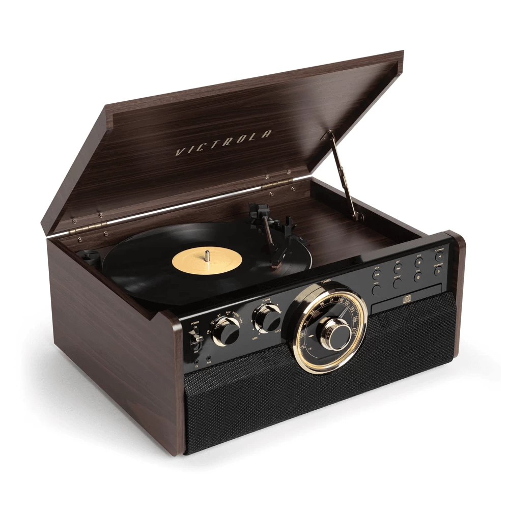 Patefonas victrola 6-in-1 music center VTA-270B ESP (Ekspozicinė prekė)