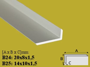 Profilis Effector, kampinis, B24, 100 cm