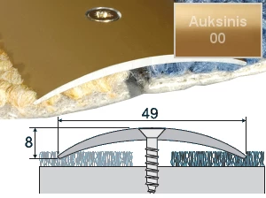 Profilis sujungimo A04 auksinis, 93cm 49x8mm