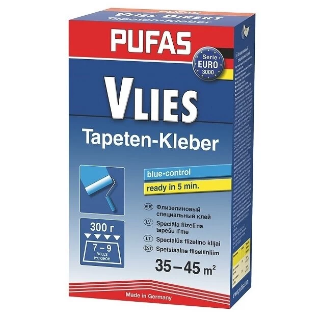 PUFAS specialūs flizelino tapetų klijai VLIES DIREKT