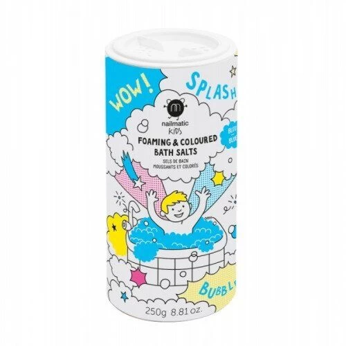 Putojanti mėlyna vonios druska Nailmatic KIDS BLUE SALTS 250g