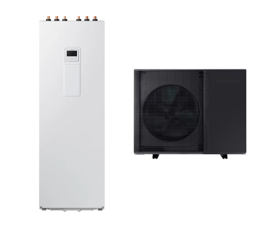 SAMSUNG oras-vanduo 12 kW Mono HT Quiet šilumos siurblys monoblokas su 260 l tūriniu šildytuvu