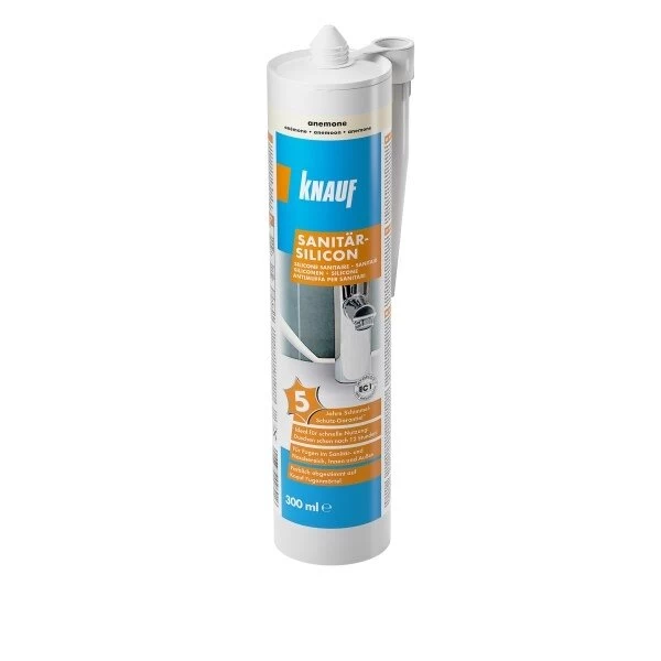 Sanitarinis silikonas KNAUF, 300ml basalto pilka sp.