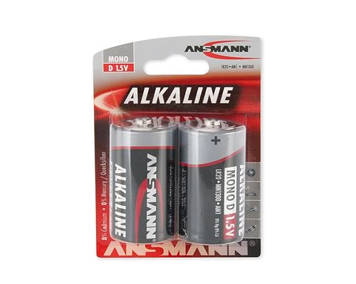 Šarminė baterija LR20 (D) 1.5V 16000mAh ANSMANN (2vnt blisteryje)