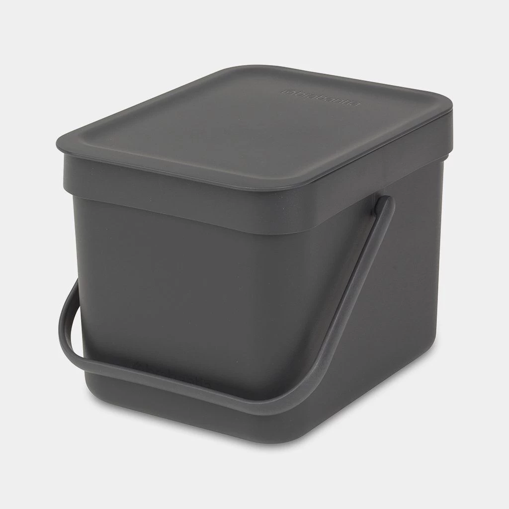 Šiukšlių dėžė SORT&amp;amp;GO 6 L, grey, 109720