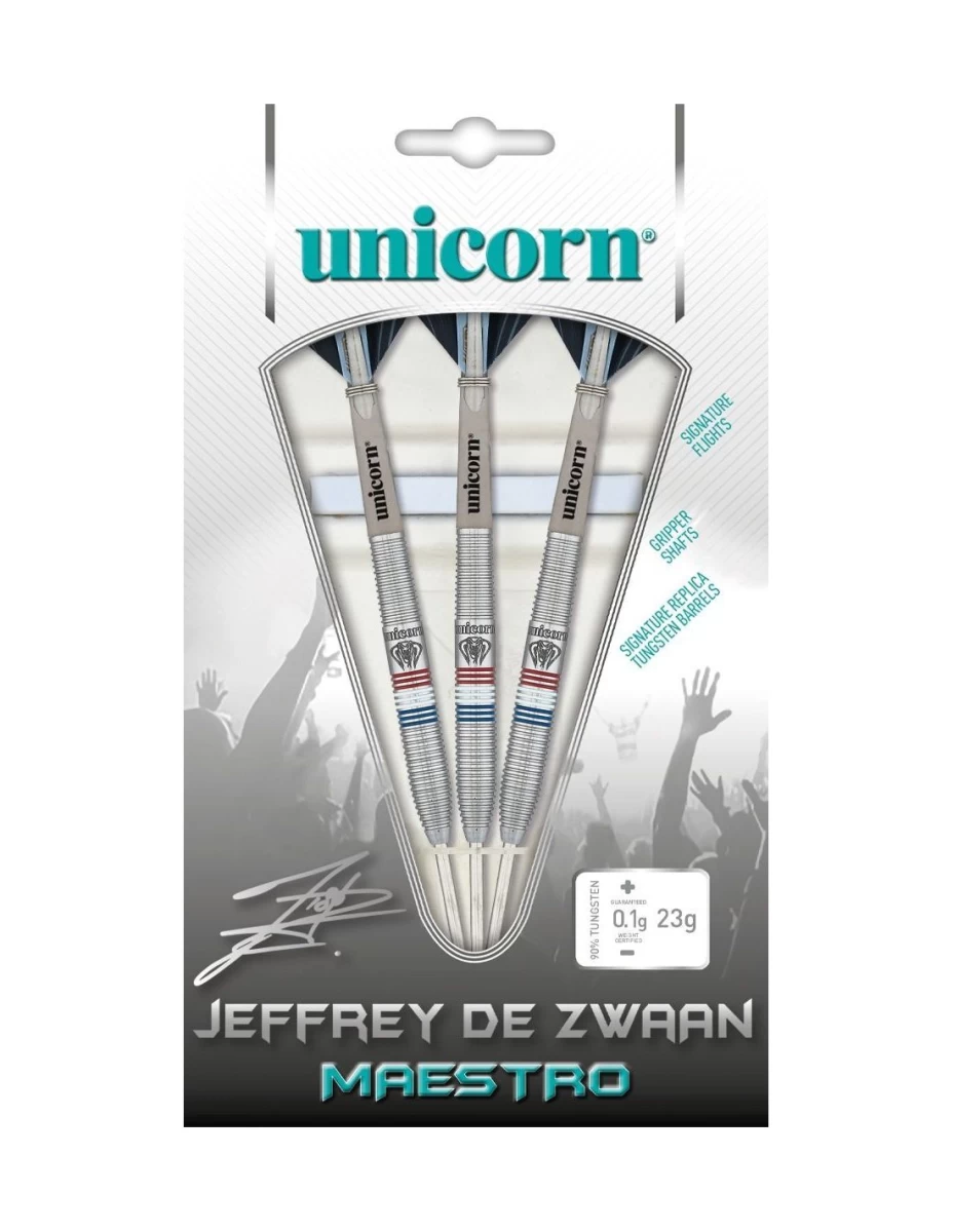 Strėlytės UNICORN MAESTRO JEFFREY DE ZWAAN PHASE 2 STEEL TIP DART - 90% TUNGSTEN 25g