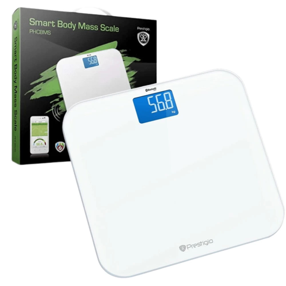 Svarstyklės Prestigio Smart Body Mass Scale (Ekspozicinė prekė)