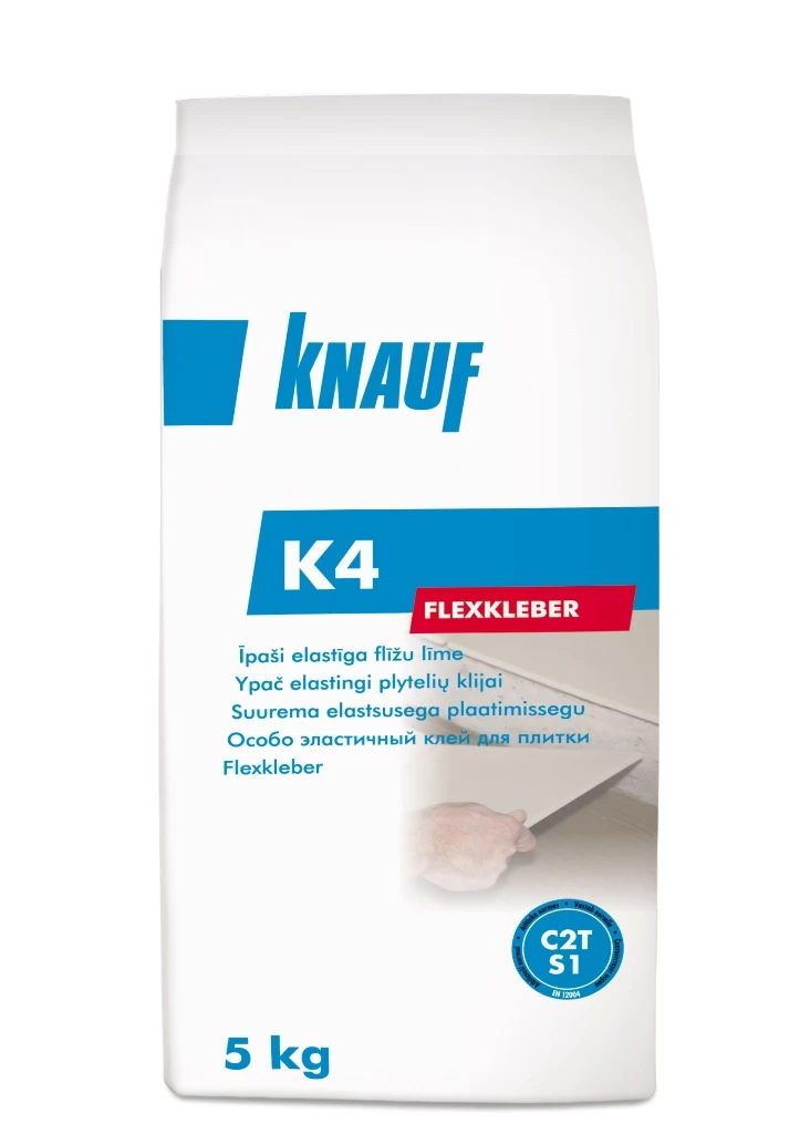 YPAČ ELASTINGI PLYTELIŲ KLIJAI KNAUF K4 5KG