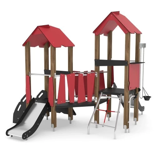 Žaidimų aikštelė Vinci Play Wooden WD1436 - Raudona