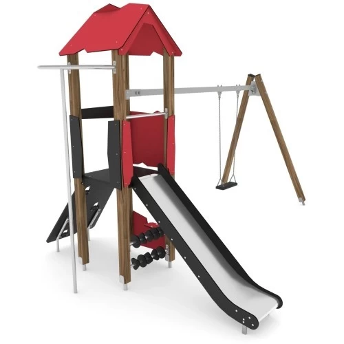 Žaidimų aikštelė Vinci Play Wooden WD1438 - Raudona