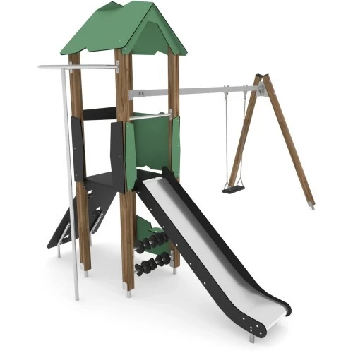 Žaidimų aikštelė Vinci Play Wooden WD1438 - Žalia