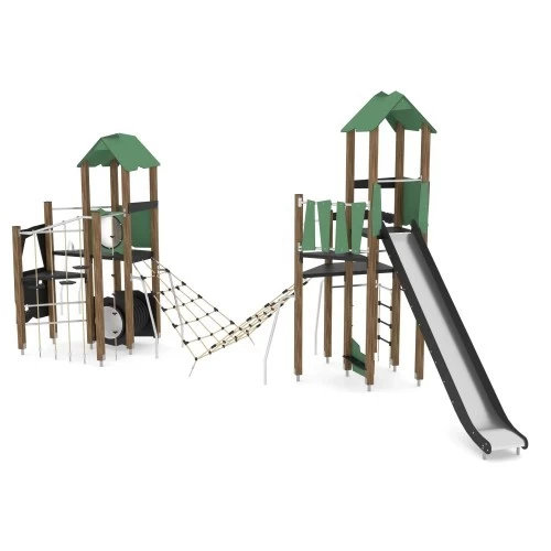 Žaidimų aikštelė Vinci Play Wooden WD1454 - Žalia