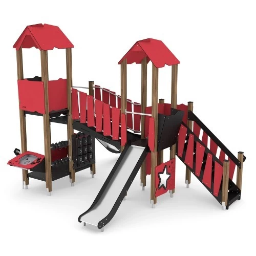 Žaidimų aikštelė Vinci Play Wooden WD1504 - Raudona