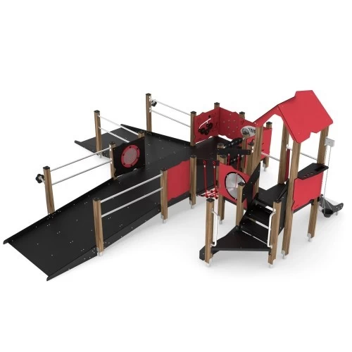 Žaidimų aikštelė Vinci Play Wooden WD1505 - Raudona