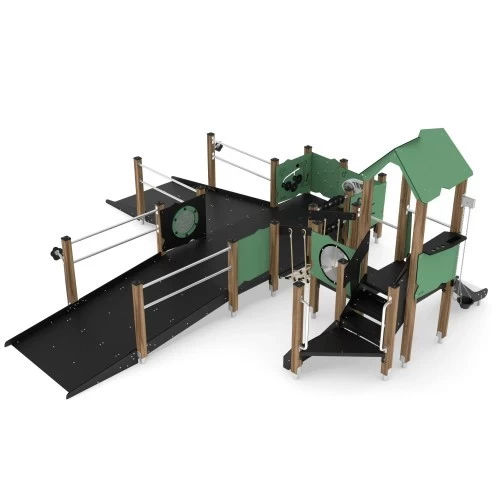 Žaidimų aikštelė Vinci Play Wooden WD1505 - Žalia