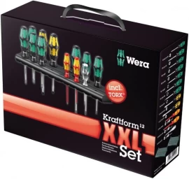 12 atsuktuvų rinkinys WERA Kraftform XXL