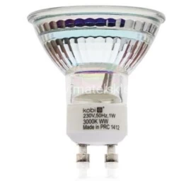 202-260V 20LM 1W LEMPUTĖ LED GU10 SMD MĖLYNA, LED LINE