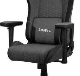 Aerocool CROWNASHBK, Ergonomic Gaming Chair, Adjustable Cushions, AeroWeave Technology, Black