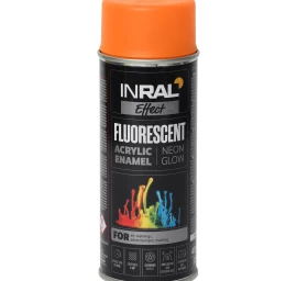 Aerozoliniai dažai INRAL FLUORESCENT oranžiniai, 400ml