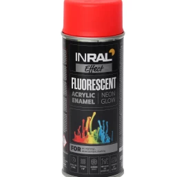 Aerozoliniai dažai INRAL FLUORESCENT raudoni, 400ml