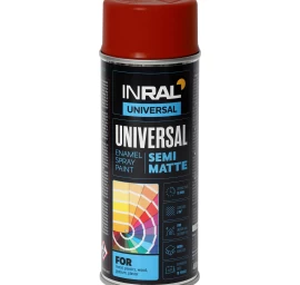 Aerozoliniai dažai INRAL Universal, 400ml ugnies raudona sp. pusiau matiniai