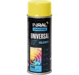 Aerozoliniai dažai INRAL UNIVERSAL, geltona (RAL1018), 400ml