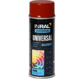 Aerozoliniai dažai INRAL UNIVERSAL, raudona (RAL3000), 400ml