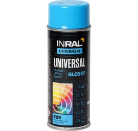 Aerozoliniai dažai INRAL UNIVERSAL,šviesiai mėlyna (RAL5012), 400ml