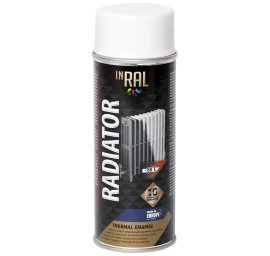 Aerozoliniai dažai radiatoriams INRAL RADIATOR balti, 400ml